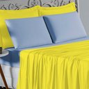 Ver imagem 3 de Jogo de Cama Casal Nobre 4 Peças Lençol com Elástico de 30cm de Altura Malha 100% Algodão -