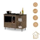 Ver imagem 6 de Balcão para Cooktop Cordoba Cor:canela - Mizza Decor