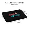 Capa Para Notebook 15.6 Case Pasta Com Zíper Coração Gato - 4