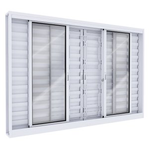 Janela de Aço com Grade Lucasa Facilita