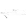 Kit Armário Aéreo com Nicho e Balcão 180cm C/ Tampo Branco - Vallisa Decor - 6