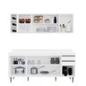 Kit Armário Aéreo com Nicho e Balcão 180cm C/ Tampo Branco - Vallisa Decor - 2