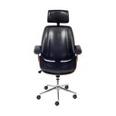 Ver imagem 2 de Cadeira Presidente Bergen Giratória - Preta | Luxo