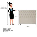 Ver imagem 2 de Kit Cabeceira Calçadeira Liverpool 160cm Queen Bege