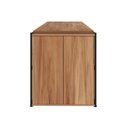 Ver imagem 6 de Mesa Escrivaninha 150cm X 60cm e Armário 2 Portas F5 Office Cor:nogal com Preto