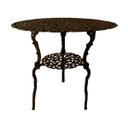 Ver imagem 1 de Mesa Alumínio Fundido Marrom Viena 80cm para Jardim Piscina Varanda