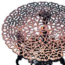 Ver imagem 3 de Mesa Alumínio Fundido Marrom Viena 80cm para Jardim Piscina Varanda