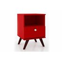 Ver mais imagens de Mesa Cabeceira Casal RT3019 c/ 1 Gaveta Branco - Movelbento
