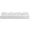 Ver imagem 3 de Sofá 4 Lugares para Sala de Estar Living 308cm Arlo F04 Bouclê Off White - Lyam Decor