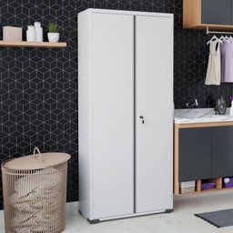 Armário Aço Lavanderia Multiuso Organizador Ea311 Cinza - 1