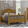 Cama Casal em Madeira Maciça Torneada 1,40 Mônaco Imbuia - 1