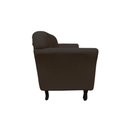 Ver imagem 5 de Kit Namoradeira + 1 Poltrona Decorativa Dália Couro Marrom Pés Madeira Mz Decor