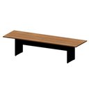Ver imagem 2 de Mesa de Reunião 300cm x 90cm 100% MDF Corporativa Freijó com Preto F5 Office
