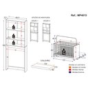 Ver imagem 5 de Quarto Infantil com Colchão Incluso Nina Multimóveis Branco