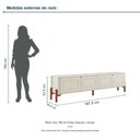 Ver imagem 3 de Rack Arco 188 cm Porta Clássica Incolar Luna