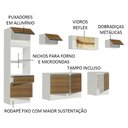 Ver imagem 5 de Armário de Cozinha Completa 300cm Branco/Rustic Diamante Madesa 02