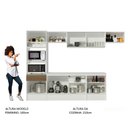 Ver imagem 7 de Armário de Cozinha Completa 300cm Branco/Rustic Diamante Madesa 02
