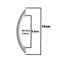 Ver imagem 2 de Kit 10 Puxador Armário Gaveta Porta Cozinha Símplice Branco