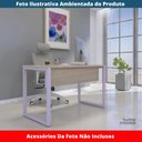 Ver imagem 2 de Mesa Escritório P25 Tub Pandin 170 Cm (larg) X 70 Cm Prof Tampo Mdp Casablanca Pé Aço Tubular Lil