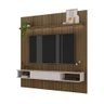 Painel para Tvs Ripado 75 Polegadas Uberlândia Pinho Ripado Off White - 3
