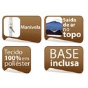 Ver imagem 5 de Ombrelone Malibu 3m com Base Jardim e Piscina Mor Cor:azul Azul