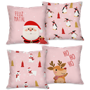 Ver imagem 1 de Kit com 4 Capas para Almofadas Natalinas Pinguins e Urso Polar