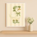 Ver imagem 1 de Quadro Infantil Country Patinha 45x34cm Mold Branca