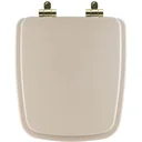 Ver imagem 1 de Assento Sanitário Poliéster Soft Close Boss Beige (Bege Fosco) para Vaso Incepa com Ferragem