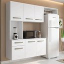 Ver imagem 1 de Cozinha Completa Suspensa 6 Portas 1 Gaveta Belíssima Home :Branco