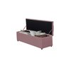 Calçadeira Baú Imperatriz 120 cm Suede Rosê - 3
