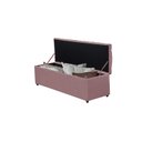 Ver imagem 3 de Calçadeira Baú Imperatriz 120 cm Suede Rosê