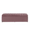 Calçadeira Baú Imperatriz 120 cm Suede Rosê - 1