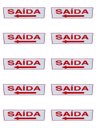 Ver imagem 2 de Kit 2 Placa de Sinalização Saida Seta para Esquerda 15x30 Cm