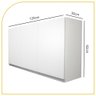 Armário Aéreo Multiuso 120cm 3 Portas para Cozinha - 2