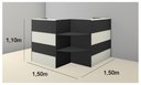 Ver imagem 5 de Balcão Recepção Web15 1,50 X 1,50 Cinza / Preto
