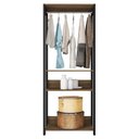 Ver imagem 7 de Módulo para Closet 2 Prateleiras Aberto Byte Marrom/Mel/Preto