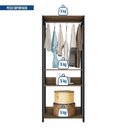 Ver imagem 6 de Módulo para Closet 2 Prateleiras Aberto Byte Marrom/Mel/Preto