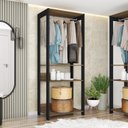 Ver imagem 5 de Módulo para Closet 2 Prateleiras Aberto Byte Marrom/Mel/Preto