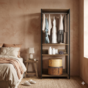 Ver imagem 1 de Módulo para Closet 2 Prateleiras Aberto Byte Marrom/Mel/Preto