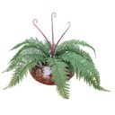 Ver imagem 1 de Arranjo Flor Artificial Samambaia Renda Verde Vaso Terrário