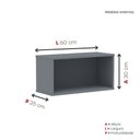 Ver imagem 2 de Nicho de Parede 300x600mm Grafito