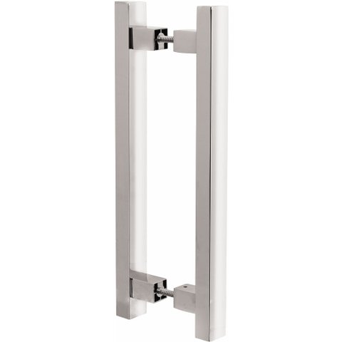 Puxador Alça para Porta de Passagem 3227 Cromado 400mm Mital 01 par