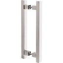 Ver imagem 1 de Puxador Alça para Porta de Passagem 3227 Cromado 400mm Mital 01 par