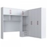 Guarda-Roupa Casal Modulado Olímpia 8 Portas 4 Gavetas Branco - Doripel - 2