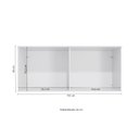 Ver imagem 2 de Aéreo 155CM Kappesberg 4 Portas Adapt N542 Branco/Macadâmia SE