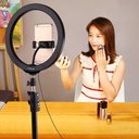Ver imagem 3 de Kit Youtuber Tripé Profissional Microfone Led Ring Light + Microfone Lapela