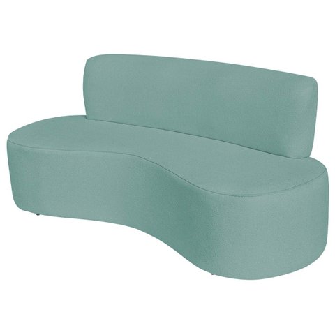 Sofá Curvo 4 Lugares Amsterdã 200cm Suede