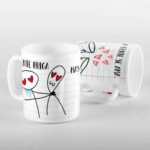 Caneca Flork a Gente Briga Mais Se Ama