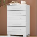 Ver imagem 2 de Comoda 5 Gavetas 64 cm Paola Branco Rudk