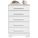 Ver imagem 4 de Comoda 5 Gavetas 64 cm Paola Branco Rudk